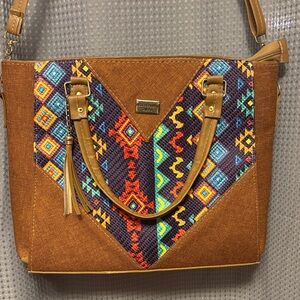 Sakroots Brown Multicolor Shoulder Bag